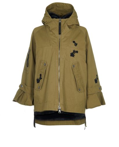 REDValentino Lined Zip Up Parka, front view
