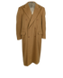 Valentino Long Double Breasted Coat, £550, Clothing, Brown, Wool, Front view