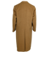 Valentino Long Double Breasted Coat, £550, Clothing, Brown, Wool, Back view