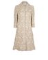 Valentino Floral Lace Applique Coat, front view