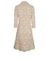 Valentino Floral Lace Applique Coat, back view