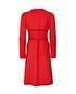 Valentino Button Up Tie Front Coat, back view