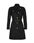 Versace Button Detail Rain Mac Trench Coat, front view
