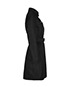 Versace Button Detail Rain Mac Trench Coat, side view