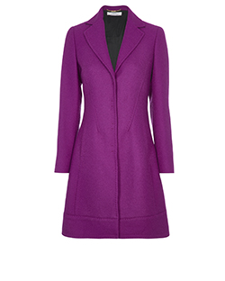Versace Blended Coat, Wool/Polyamide, Purple, 8, 2*