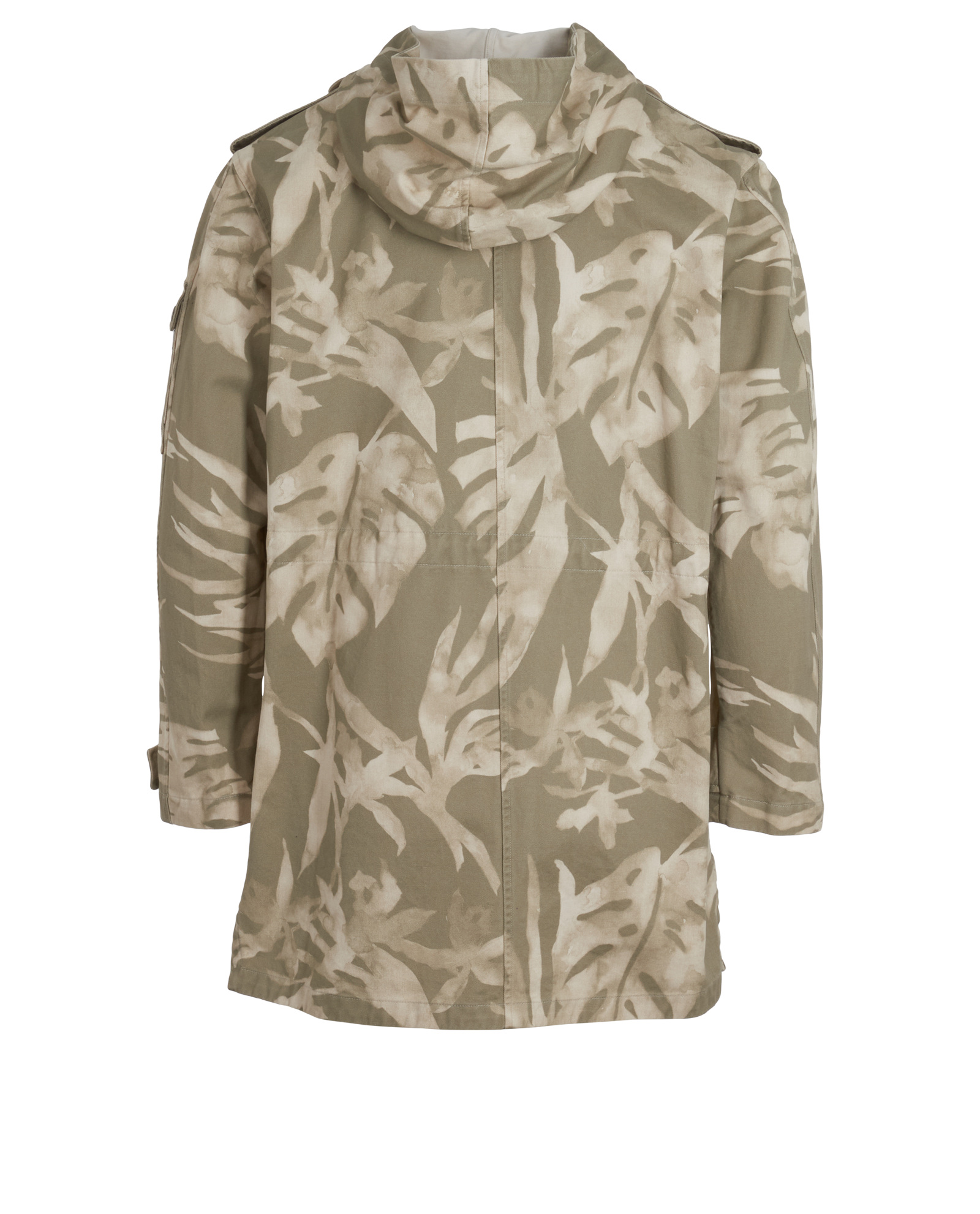 Saint Laurent Camo Parka, &pound;250, Clothing, Beige/Green, Cotton, Back view