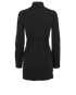 Saint Laurent Belted Coat, &pound;495, Clothing, Black, Wool, Back view