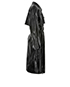 Yves Saint Laurent Black Belted Oversized Trench, side view