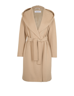 Max Mara Hooded Coat, Camelhair, Beige, UK12, 3*