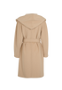 Max Mara Hooded Coat, &pound;895, Clothing, Beige, Camel Hair, Back view