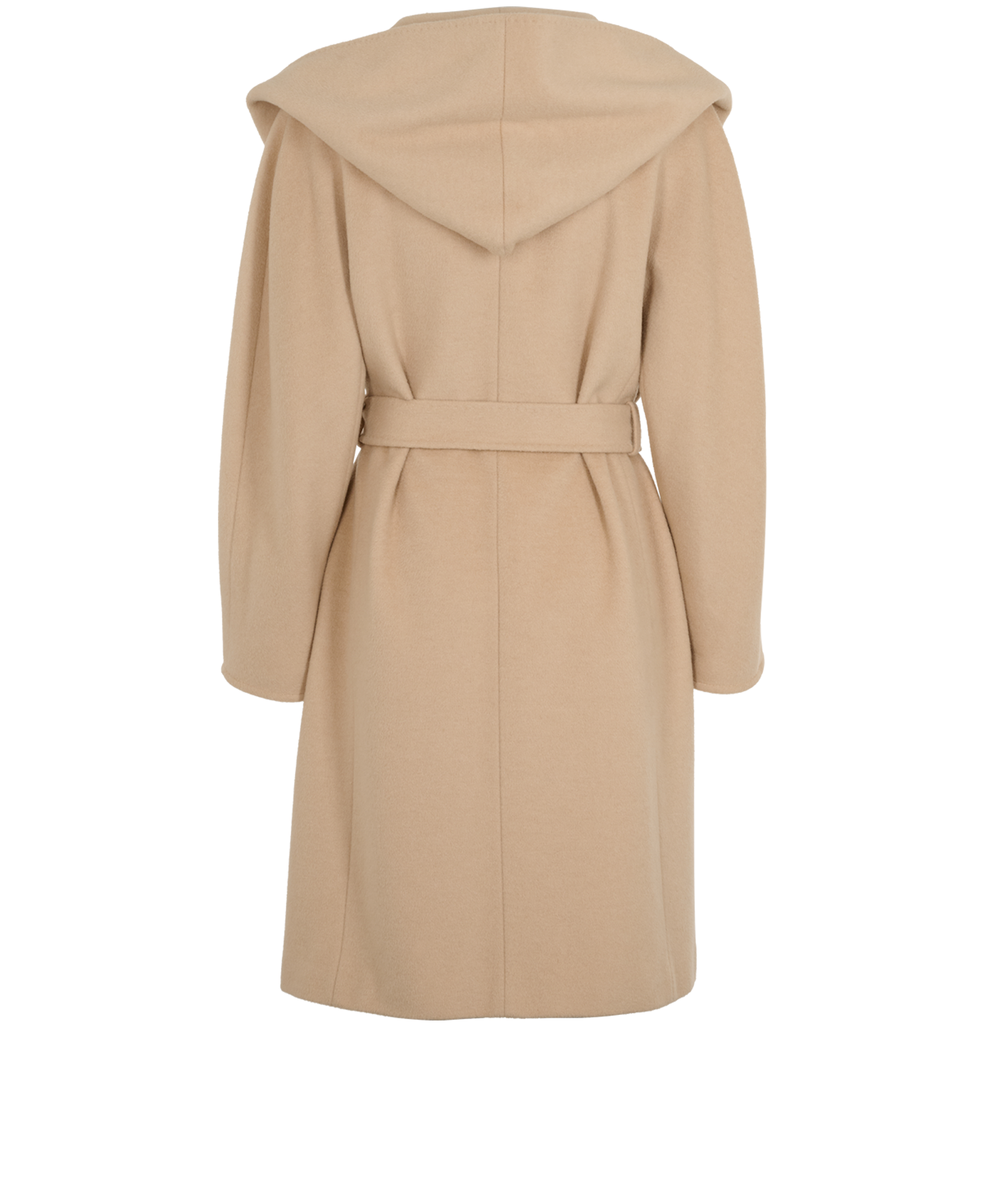 Max Mara Hooded Coat, &pound;895, Clothing, Beige, Camel Hair, Back view