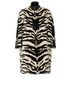 Alexander McQueen Tiger Print Jacquard Coat, front view