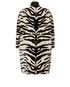 Alexander McQueen Tiger Print Jacquard Coat, back view