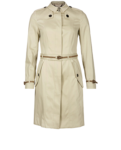 Burberry Single Breasted Trench Coat, front view
