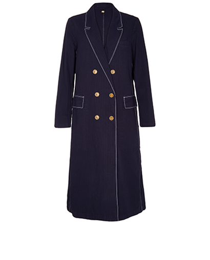 Burberry Purple Duster Coat, front view