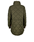 Burberry Diamond Quilted Hooded Coat, back view