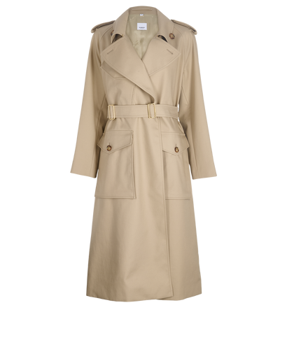 Burberry Long Trench Coat, front view