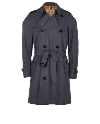 Burberry Chelsea Trench Coat, &pound;620, Clothing, Grey, Cotton, Front view