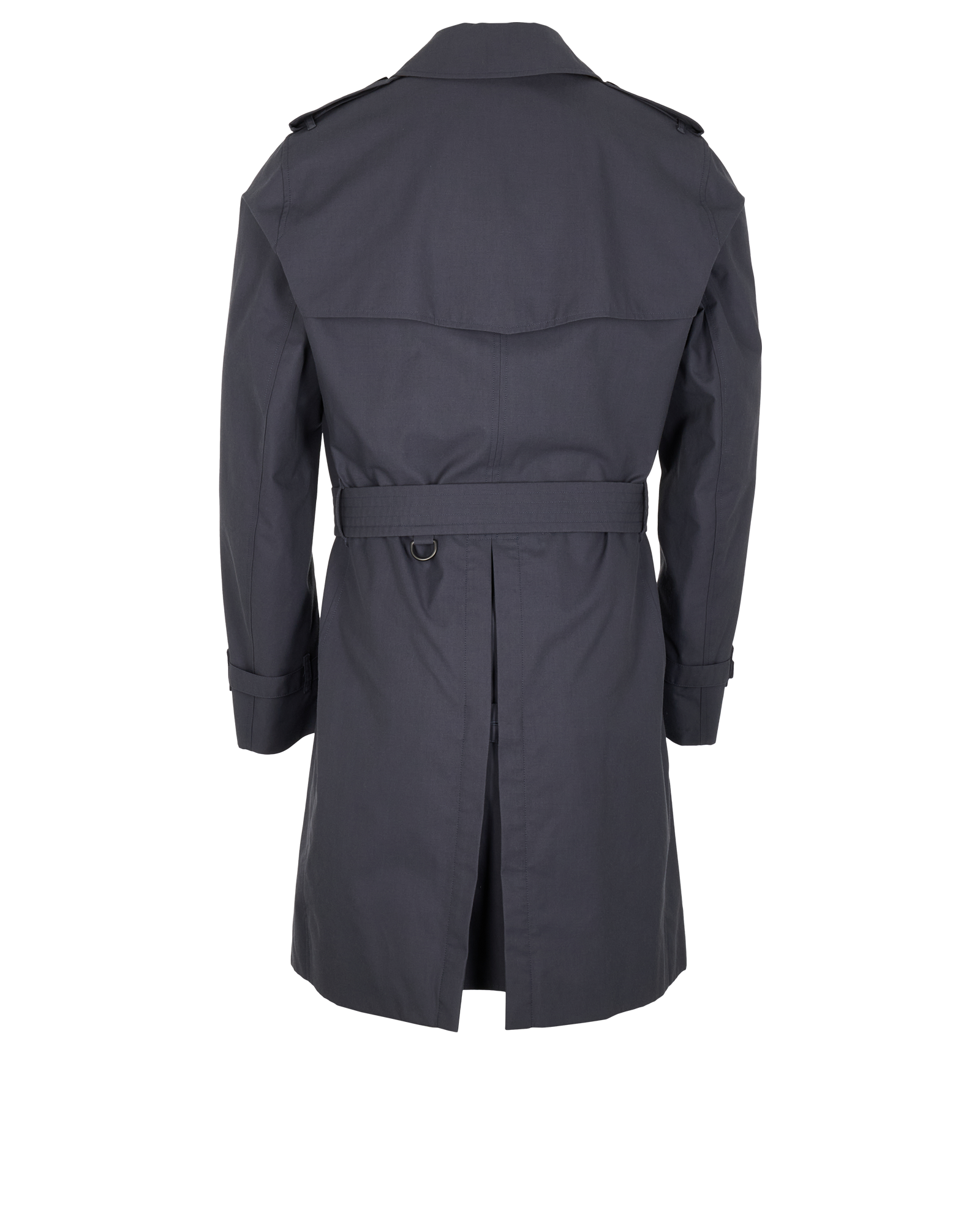 Burberry Chelsea Trench Coat, &pound;620, Clothing, Grey, Cotton, Back view