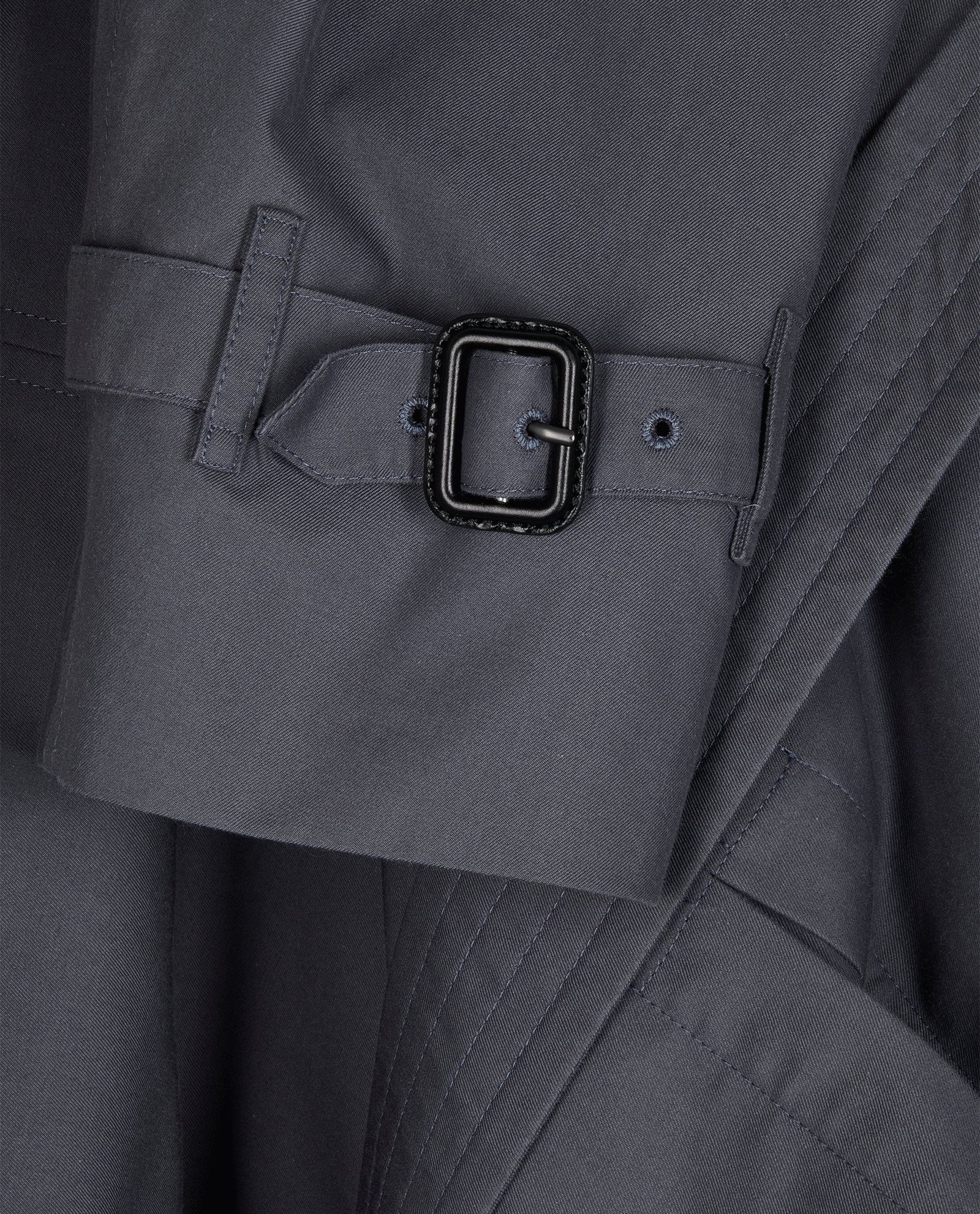 Burberry Chelsea Trench Coat, &pound;620, Clothing, Grey, Cotton, Other view