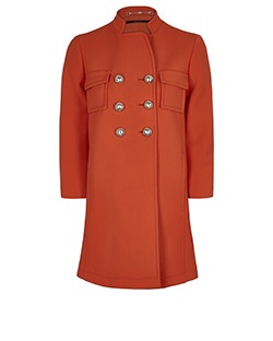 Gucci Double Breasted Coat, Wool, Orange, UK6, 3*