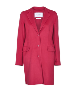 Max Mara Coat, Wool, Pink, UK 8, 3*