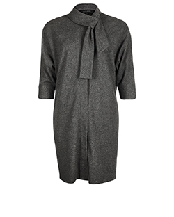 Marc Jacobs Button Coat, Wool, Grey, UK 8