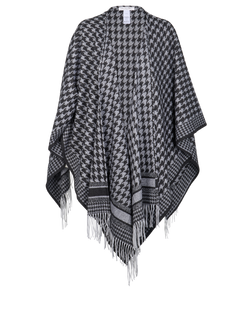 Christian Dior Oblique Poncho, Cashmere, Black/Grey, MII, 3*