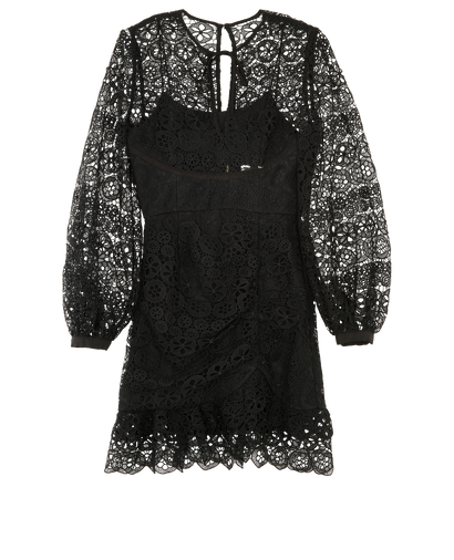 Self-Portrait Lace Long Sleeves Dress, front view