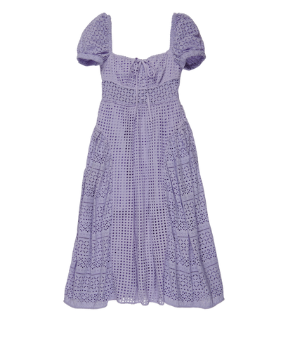 Self-Portrait Lace Long Dress, front view