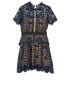 Self-Portrait Lace Dress, back view