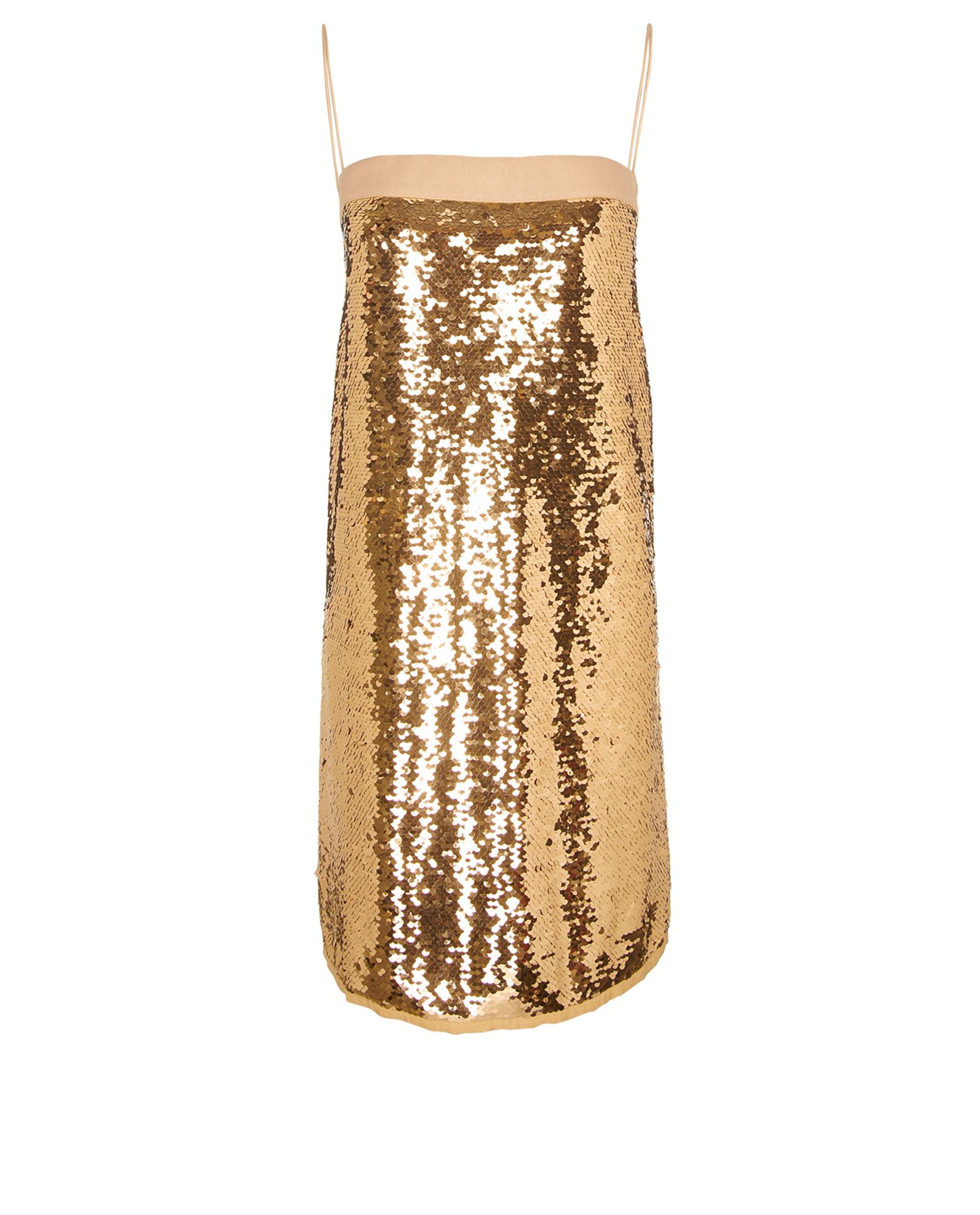 dolce and gabbana gold sequin dress Dolce & Gabbana Gold Sequined A-Line Minidress main image 1