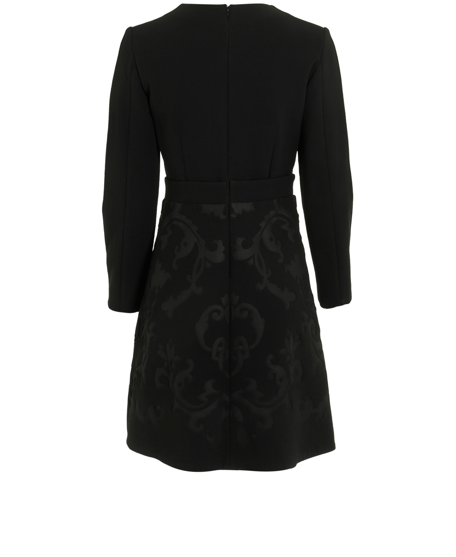 Stella McCartney Jacquard Dress, &pound;230, Clothing, Black, Viscose/Wool, Back view