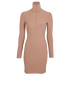Alaia Angia Stretch Knit Dress, &pound;550, Clothing, Beige, Viscose, Front view
