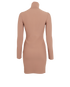 Alaia Angia Stretch Knit Dress, &pound;550, Clothing, Beige, Viscose, Back view