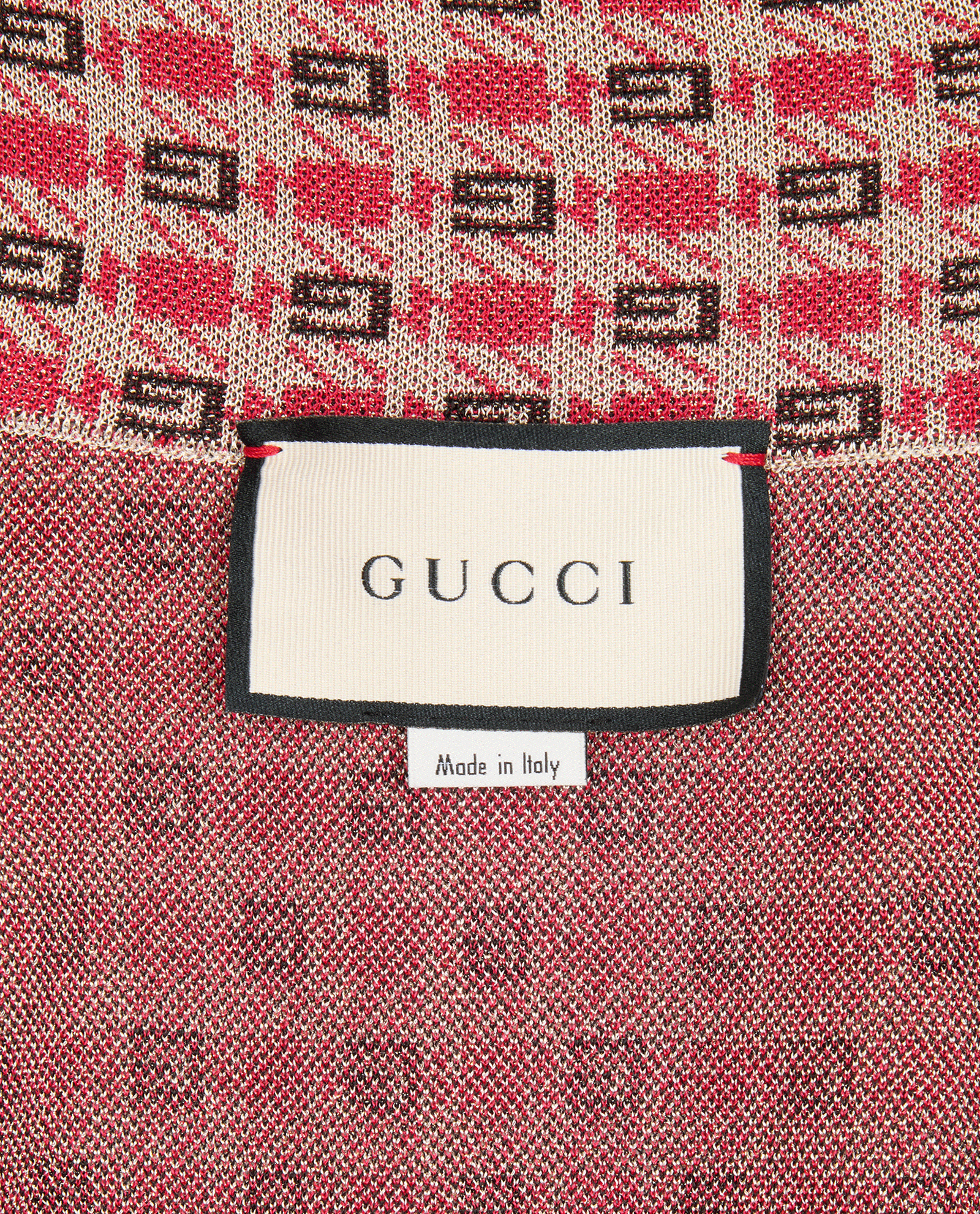 Gucci Maxi Pleated Dress, &pound;320, Clothing, Black/Gold/Red, Viscose, Other view