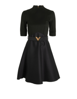 Louis Vuitton V Belt Dress, Viscose, Black, Sz S, 2*
