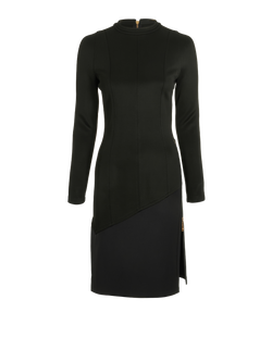 Louis Vuitton Zip-Detailed Long Sleeves Dress, Viscose, Black, UK8, 2*
