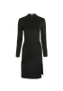 Louis Vuitton Zip-Detailed Long Sleeves Dress, &pound;230, Clothing, Black, Viscose, Front view