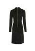 Louis Vuitton Zip-Detailed Long Sleeves Dress, &pound;230, Clothing, Black, Viscose, Back view