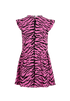 Saint Laurent Zebra Mini Dress, &pound;150, Clothing, Black/Pink, Viscose, Back view