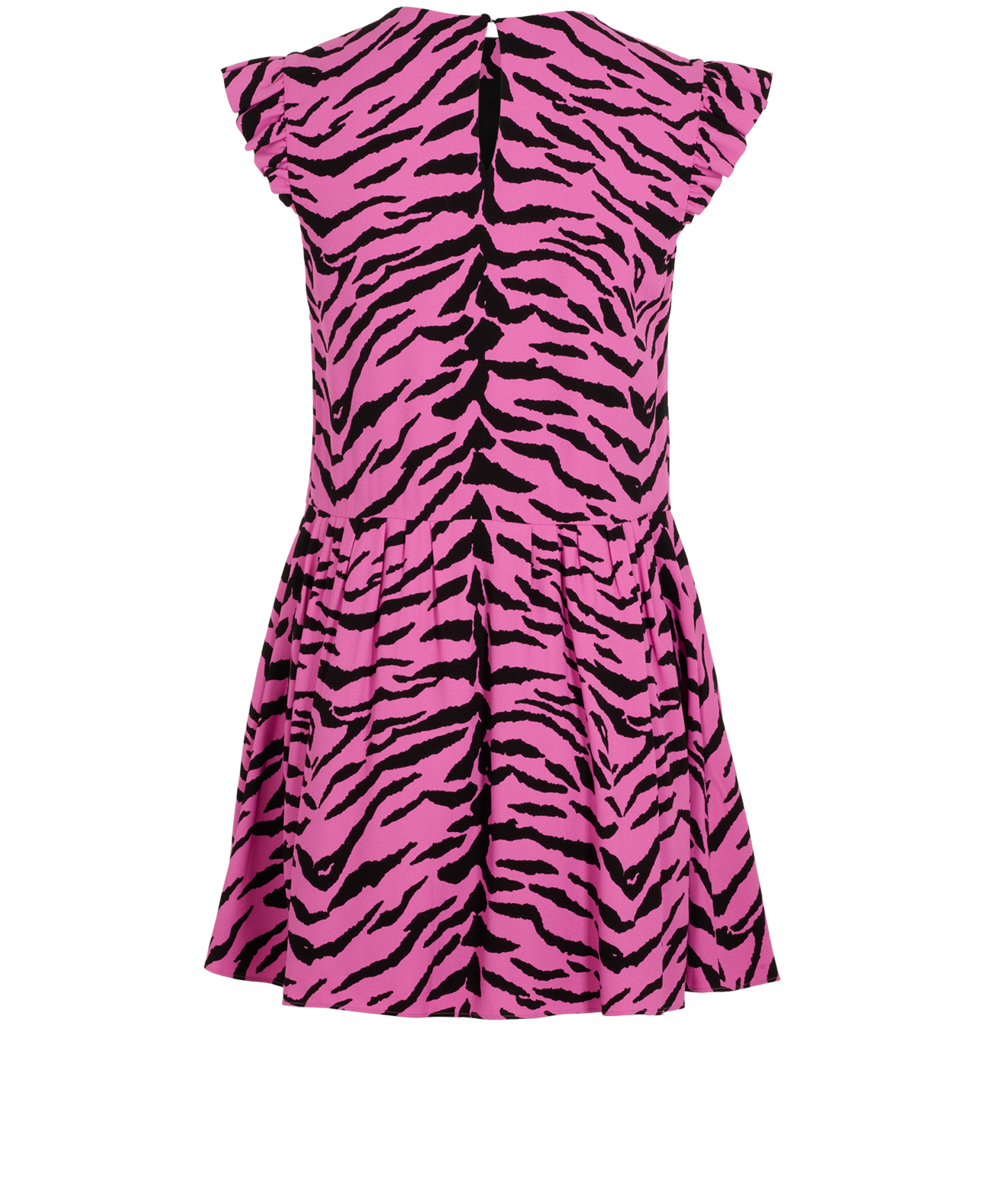 Saint Laurent Zebra Mini Dress, &pound;150, Clothing, Black/Pink, Viscose, Back view