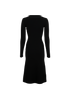 Stella McCartney Lace-Up Long Sleeves Dress, &pound;180, Clothing, Black, Viscose, Back view