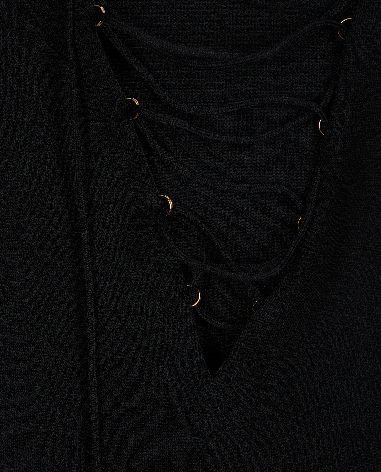 Stella McCartney Lace-Up Long Sleeves Dress, &pound;180, Clothing, Black, Viscose, Other view