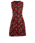 Dolce & Gabbana Mini Embellished Dress, &pound;210, Clothing, Black/Red, Polyester (Polymer), Front view