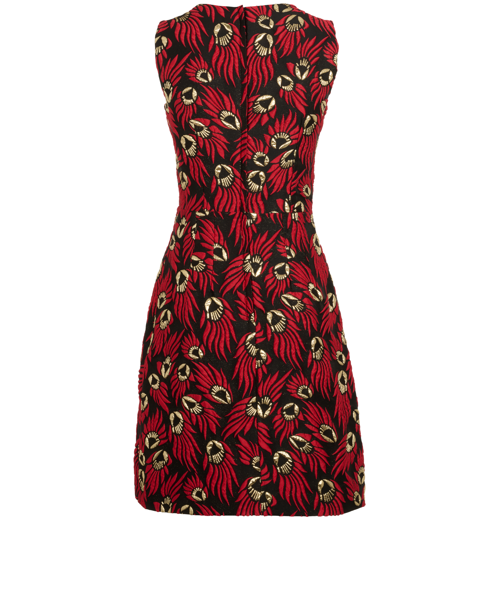 Dolce & Gabbana Mini Embellished Dress, &pound;210, Clothing, Black/Red, Polyester (Polymer), Back view