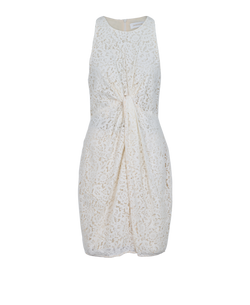 Zimmermann Lace Knot Sleeveless Dress, Cotton/Nylon, Cream, UK14, 3*