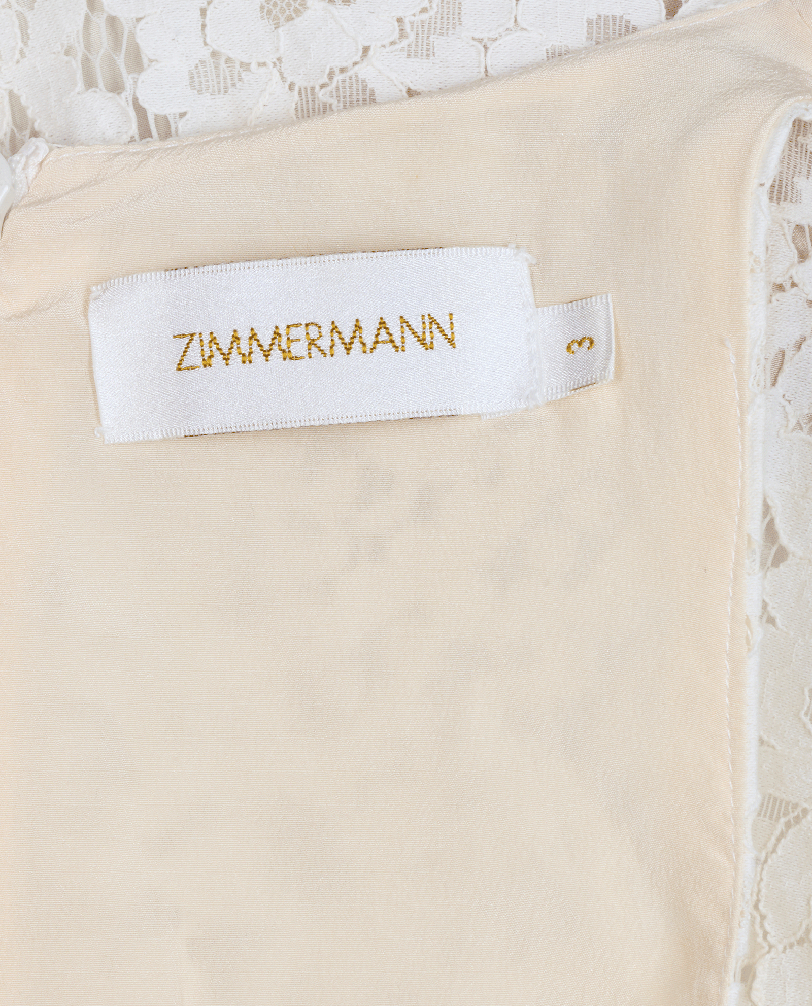 Zimmermann Lace Knot Sleeveless Dress, &pound;70, Clothing, Cream, Cotton/Nylon, Other view
