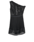 Self-Portrait Off-Shoulder Striped Dress, &pound;70, Clothing, Black, Polyester, Front view