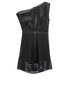 Self-Portrait Off-Shoulder Striped Dress, &pound;70, Clothing, Black, Polyester, Back view